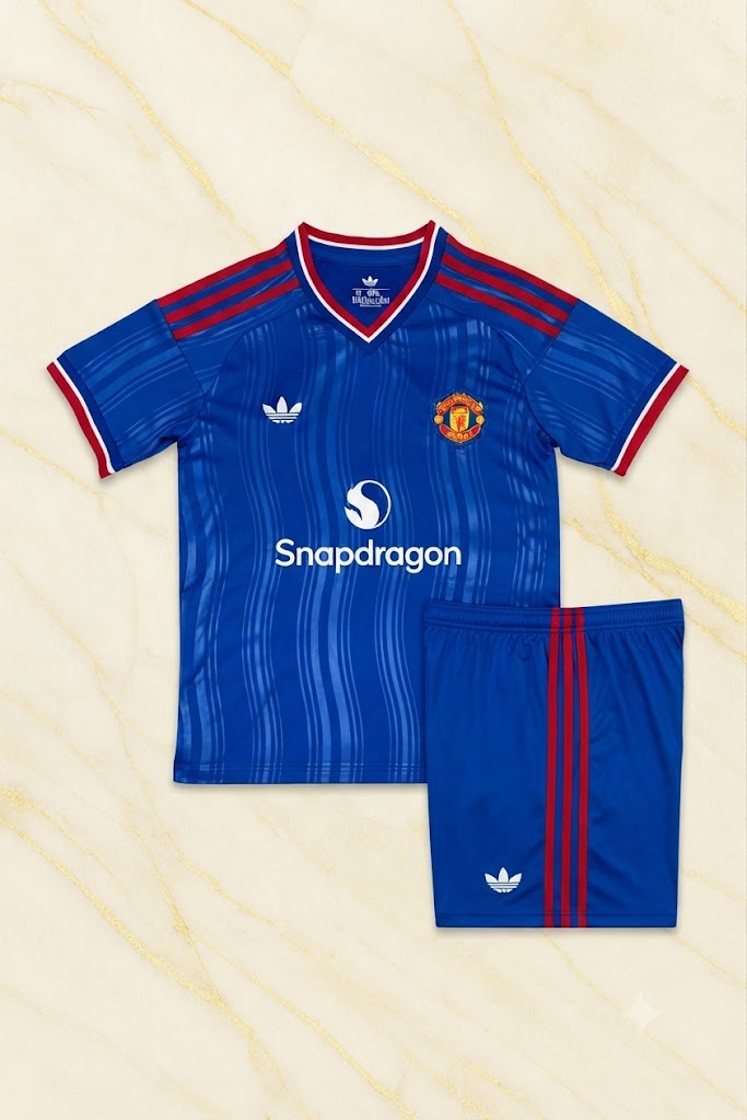 Man Utd Away Kit Kids 26/27 front