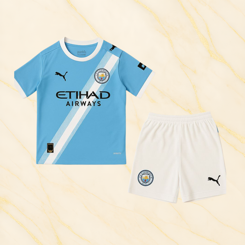 Man City Home Kit Kids 25/26