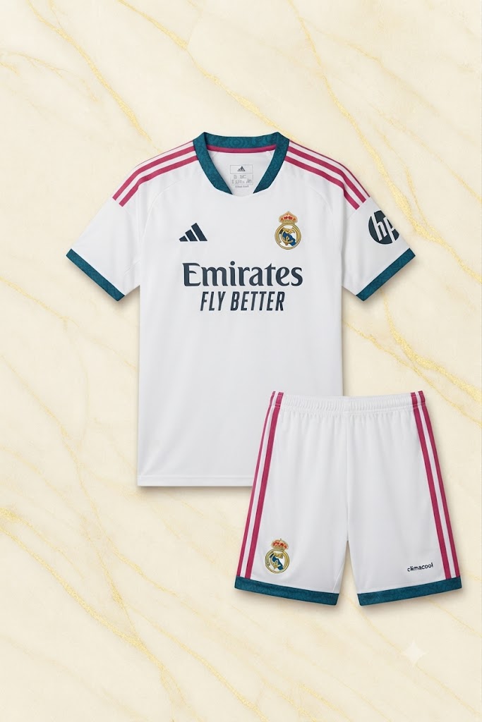 Real Madrid Home Kit Kids 26/27 front